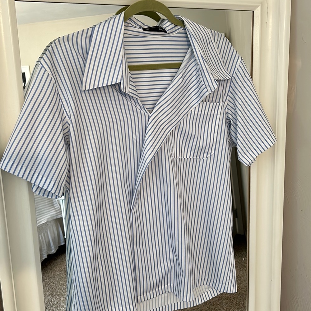 Button down beach coverup